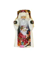 Kurt Adler 11.5-Inch Czar Treasures Wooden Santa with Backpack