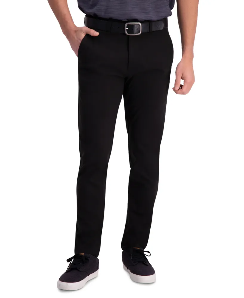 Haggar Men's Active Series Slim-Fit Stretch Solid Casual Pants