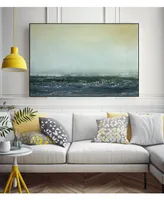 Giant Art 40" x 30" Sea View Vi Art Block Framed Canvas