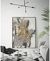 Giant Art 40" x 30" Golden Blush Ii Art Block Framed Canvas