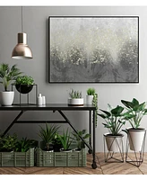 Giant Art 40" x 30" Glitter Swirl I Art Block Framed Canvas