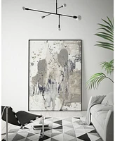 Giant Art 40" x 30" Payne's Splash I Art Block Framed Canvas