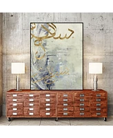 Giant Art 14" x 11" Arabic Encaustic Iii Art Block Framed Canvas