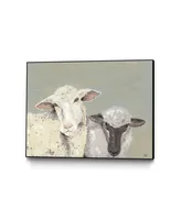 Giant Art 40" x 30" Sweet Lambs I Art Block Framed Canvas