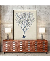 Giant Art 32" x 24" Coral Iii Art Block Framed Canvas