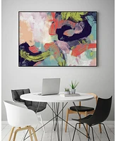 Giant Art 40" x 30" Vibrant Spring Ii Art Block Framed Canvas