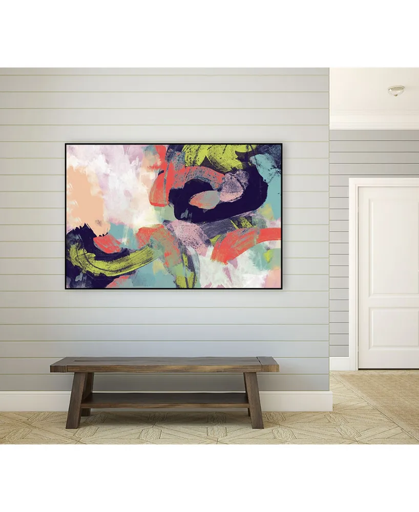 Giant Art 36" x 24" Vibrant Spring Ii Art Block Framed Canvas