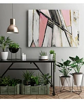 Giant Art 14" x 11" Warm Geometric I Blush Version Museum Mounted Canvas Print