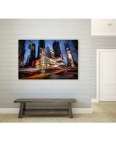 Giant Art 20" x 16" Times Square Rays of Light I Museum Mounted Canvas Print