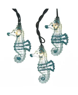 Kurt Adler Ul 10-Light Glittered Seahorse Light Set