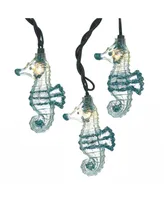 Kurt Adler Ul 10-Light Glittered Seahorse Light Set