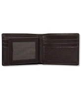 Perry Ellis Portfolio Men's Leather Park Avenue Bifold Wallet