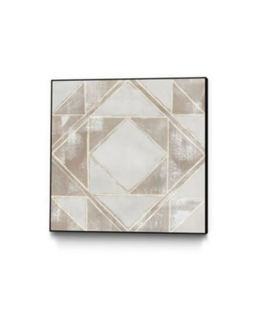 Giant Art Geometric Veil Ii Art Block Framed Canvas