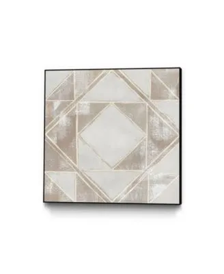 Giant Art Geometric Veil Ii Art Block Framed Canvas