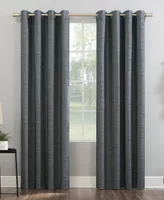 Kline Burlap Weave 52" x 63" Thermal Blackout Curtain Panel