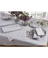 Saro Lifestyle Classic Hemstitch Border Table Runner