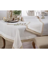 Saro Lifestyle Double Layer Table Runner with Thick Border Design