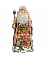 G.DeBrekht Woodcarved Wishes Santa Figurine