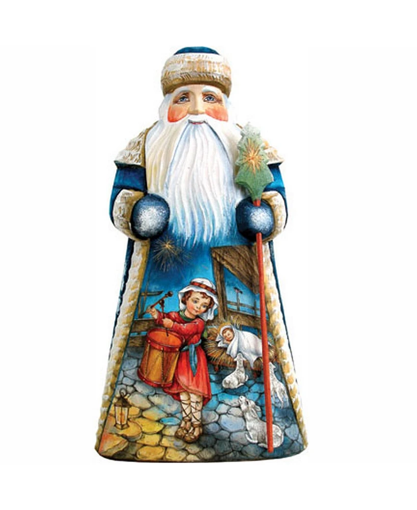 G.DeBrekht Woodcarved and Hand Painted My Gift To You Santa Figurine