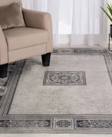 Closeout! Km Home Sanford Milan 2831OF46MA Gray 3'3" x 5'3" Area Rug