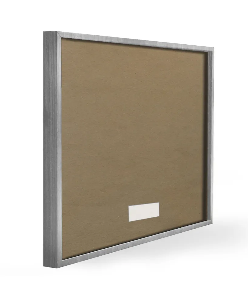 Stupell Industries Book Stack Heels Metallic Pink Gray Framed Texturized Art