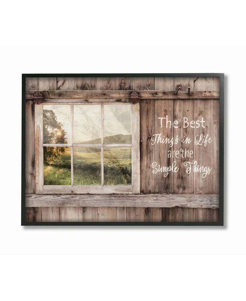 Stupell Industries Simple Things Rustic Barn Window Distressed Photograph