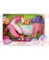 Dream Collection 12" Baby Doll Care Gift Set with Stroller