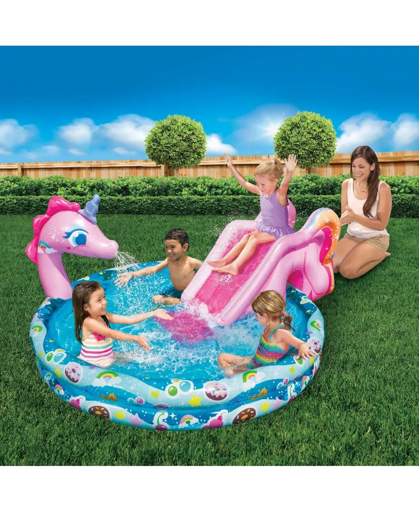 Banzai Spray 'N Splash 60" Unicorn Pool