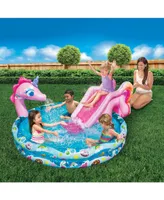 Banzai Spray 'N Splash 60" Unicorn Pool