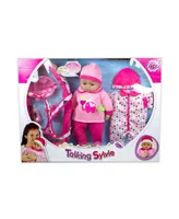 Lissi Dolls 16" Talking Baby Doll with Accessories