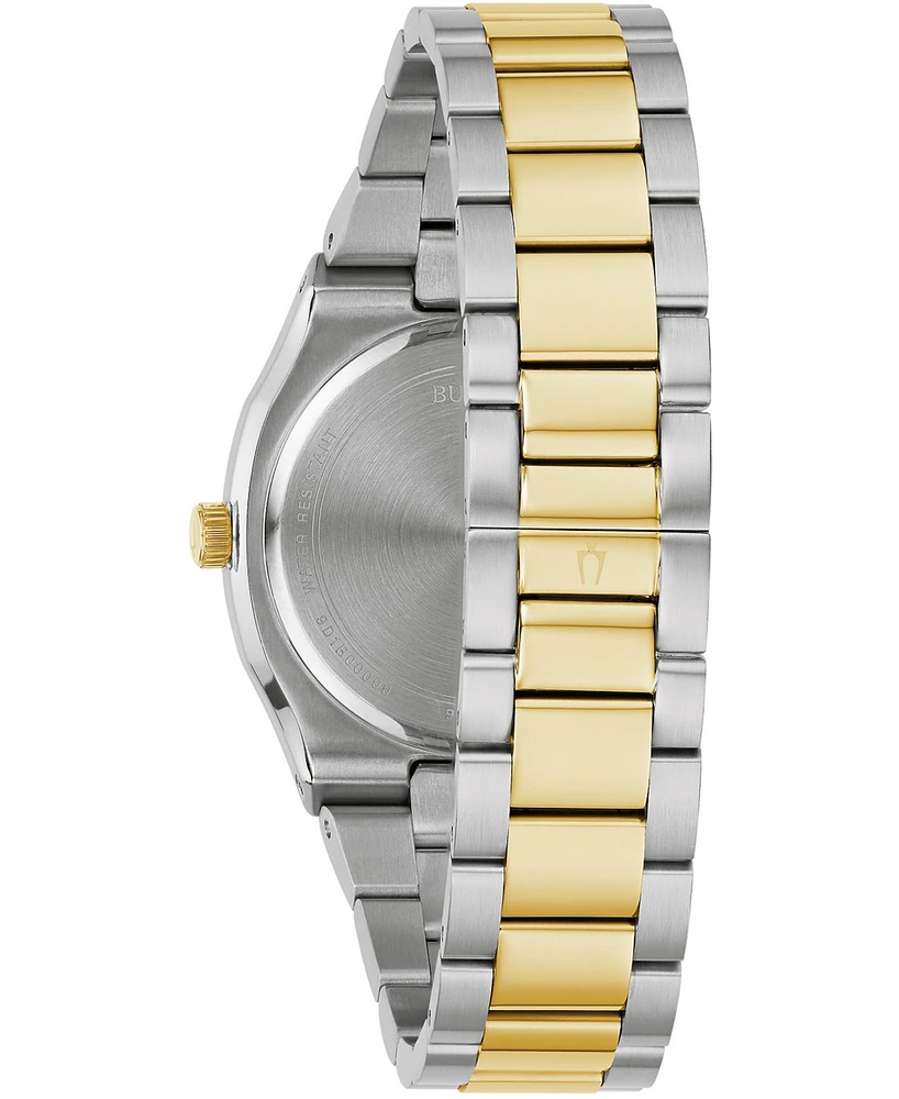 Bulova Women's Surveyor Two-Tone Stainless Steel Bracelet Watch 34mm, Created for Macy's