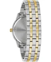 Bulova Men's Sutton Diamond-Accent Two-Tone Stainless Steel Bracelet Watch 40mm