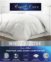 Royal Luxe White Goose Feather & Down 240 Thread Count Comforter, Twin, Created for Macy's
