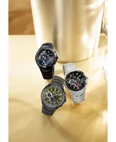 Seiko Men's Solar Chronograph Coutura Green Silicone Bracelet Watch 45.5mm