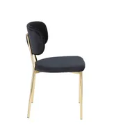 Bouton Gold Frame Dining Chair (Set of 2)