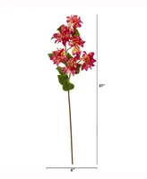 Nearly Natural 37in. Bougainvillea Artificial Flower Set of 4