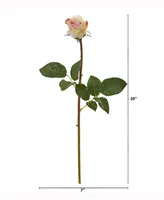 Nearly Natural 20in. Rose Bud Artificial Flower Set of 12