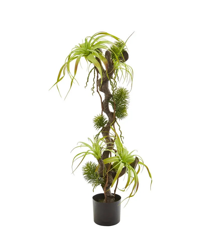 Nearly Natural 41in. Air Plant and Succulent Jungle Artificial Plant