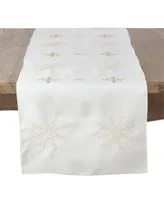 Saro Lifestyle Snowflake Design Runner