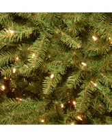 National Tree 9' Dunhill Fir Hinged Tree with Clear Lights