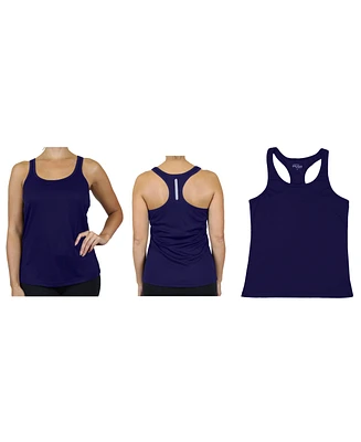 Galaxy By Harvic Women's Moisture Wicking Racerback Tanks