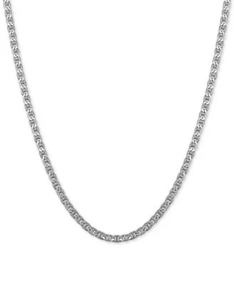 Mariner Link Chain Necklace 18 20 In Sterling Silver Or 18k Gold Plated Sterling Silver