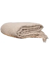 Battilo Knit Zig Zag Textured Woven Micro Chenille Throw