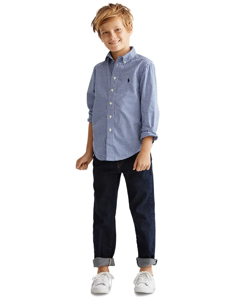 Polo Ralph Lauren Toddler and Little Boys Gingham Cotton Poplin Shirt