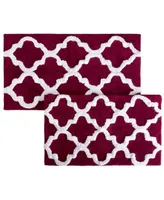 Baldwin Home 2 Piece Trellis Bathroom Mat Set