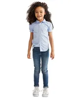 Polo Ralph Lauren Little Girls Short Sleeve Solid Oxford Top