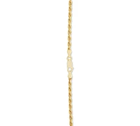 Rope Link 20" Chain Necklace in 18k Gold-Plated Sterling Silver