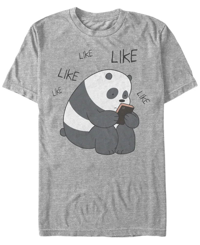 Fifth Sun Men's We Bare Bears Like Texting Short Sleeve T- shirt