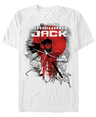 Fifth Sun Men's Samurai Jack Wounded Warrior Fights Again Short Sleeve T- shirt