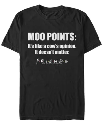 Fifth Sun Friends Men's Moo Points Quote Short Sleeve T-Shirt